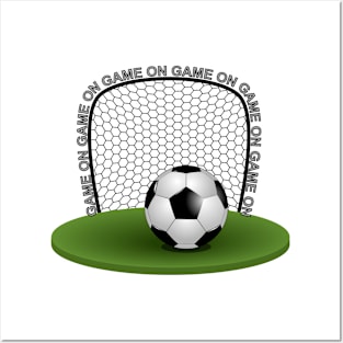 Soccer Ball - Goal Net Posters and Art